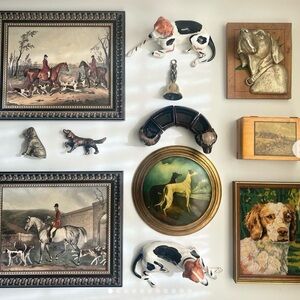 Vintage Fox Hunt Framed Print 18x15”